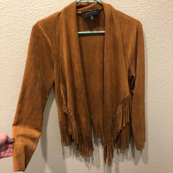 Blu Pepper Faux Suede Jacket - Picture 6 of 7